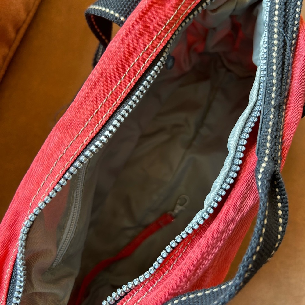 Authentic Kipling Orange Reddish Small Bag With B… - image 2